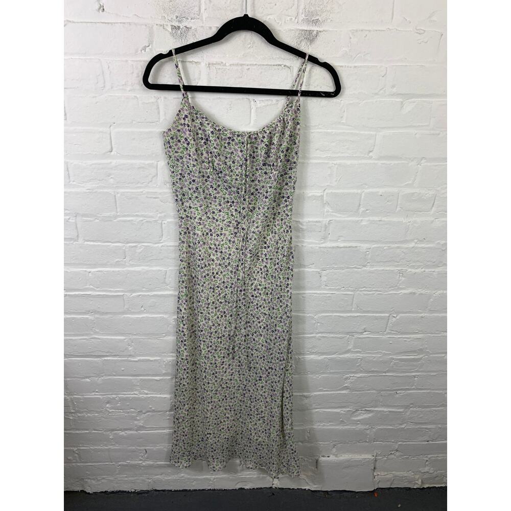 Simple Retro Women's Juli Tea Floral Midi Slip Dress Sleevless Size Small